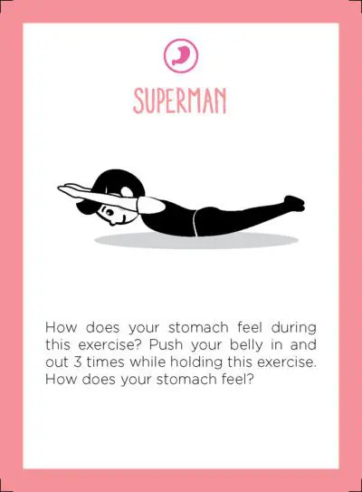 Superman pose card