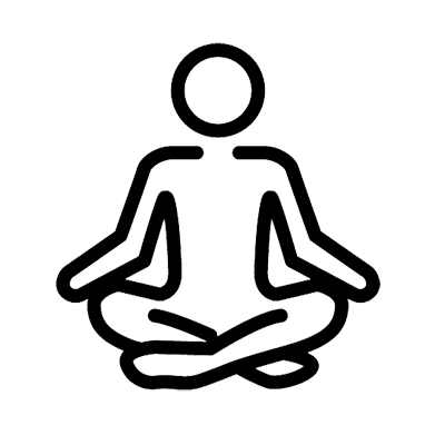 meditating person icon