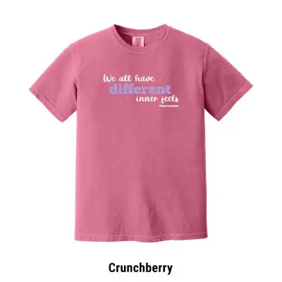 We all Have Different Inner Feels Comfort Colors T-Shirt Crunchberry