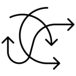 web of arrows icon