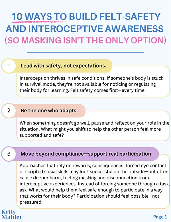 10 Ways to Build Felt-Safety and Interoceptive Awareness cover image