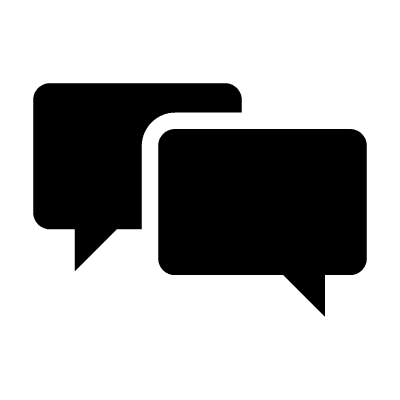 speech boxes icon